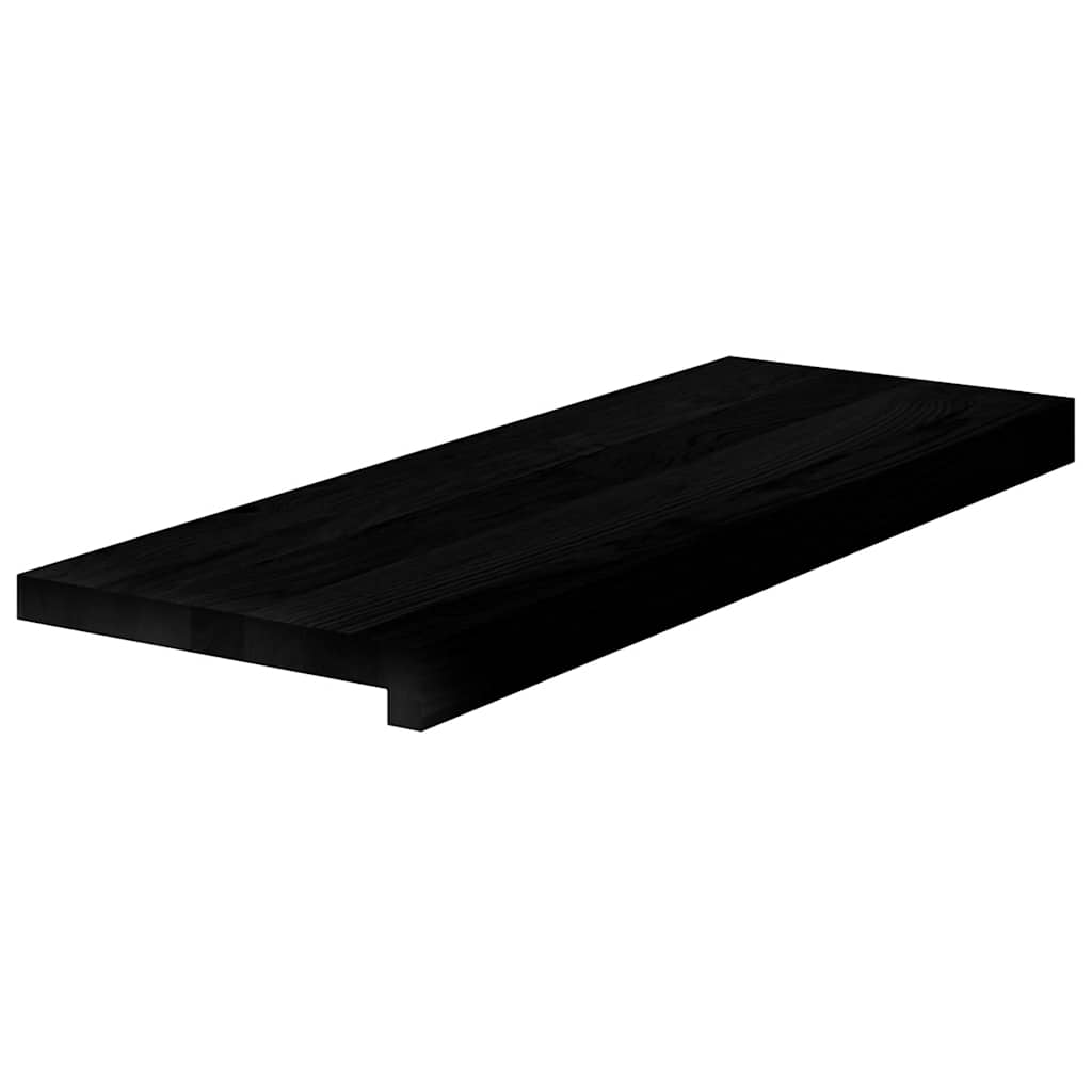 Vidaxl traptreden 2 st 70x25x2 cm massief eikenhout donkerbruin