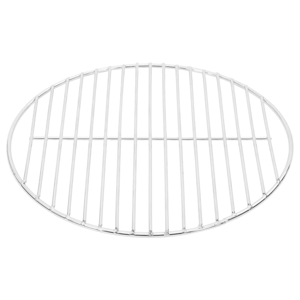 Vidaxl barbecuerooster rond ø34,5 cm 304 roestvrij staal