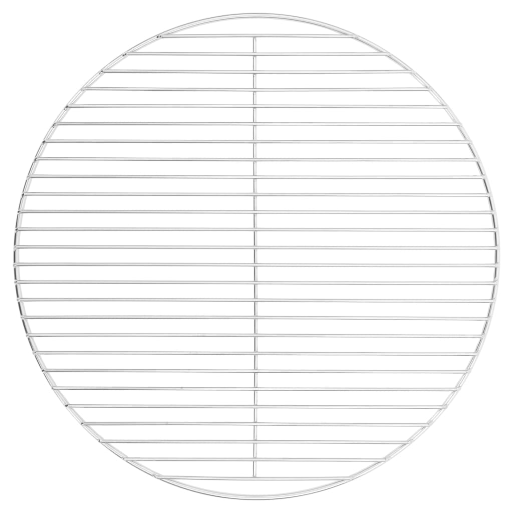 Vidaxl barbecuerooster rond ø50 cm 304 roestvrij staal