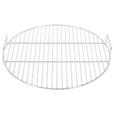 Vidaxl barbecuerooster met handgrepen rond ø44,5 cm 304 roestvrijstaal