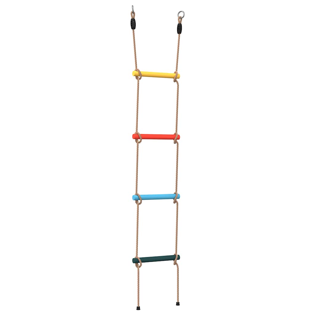 Vidaxl touwladder voor kinderen met 4 sporten meerkleurig