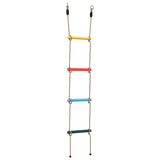 Vidaxl touwladder voor kinderen met 4 sporten meerkleurig