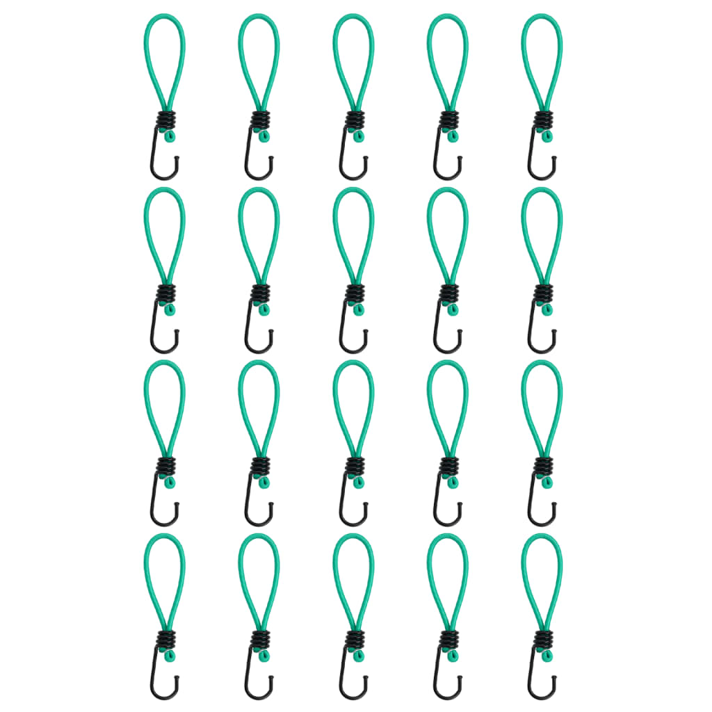 Vidaxl spanelastieken met haken 20 st 15 cm