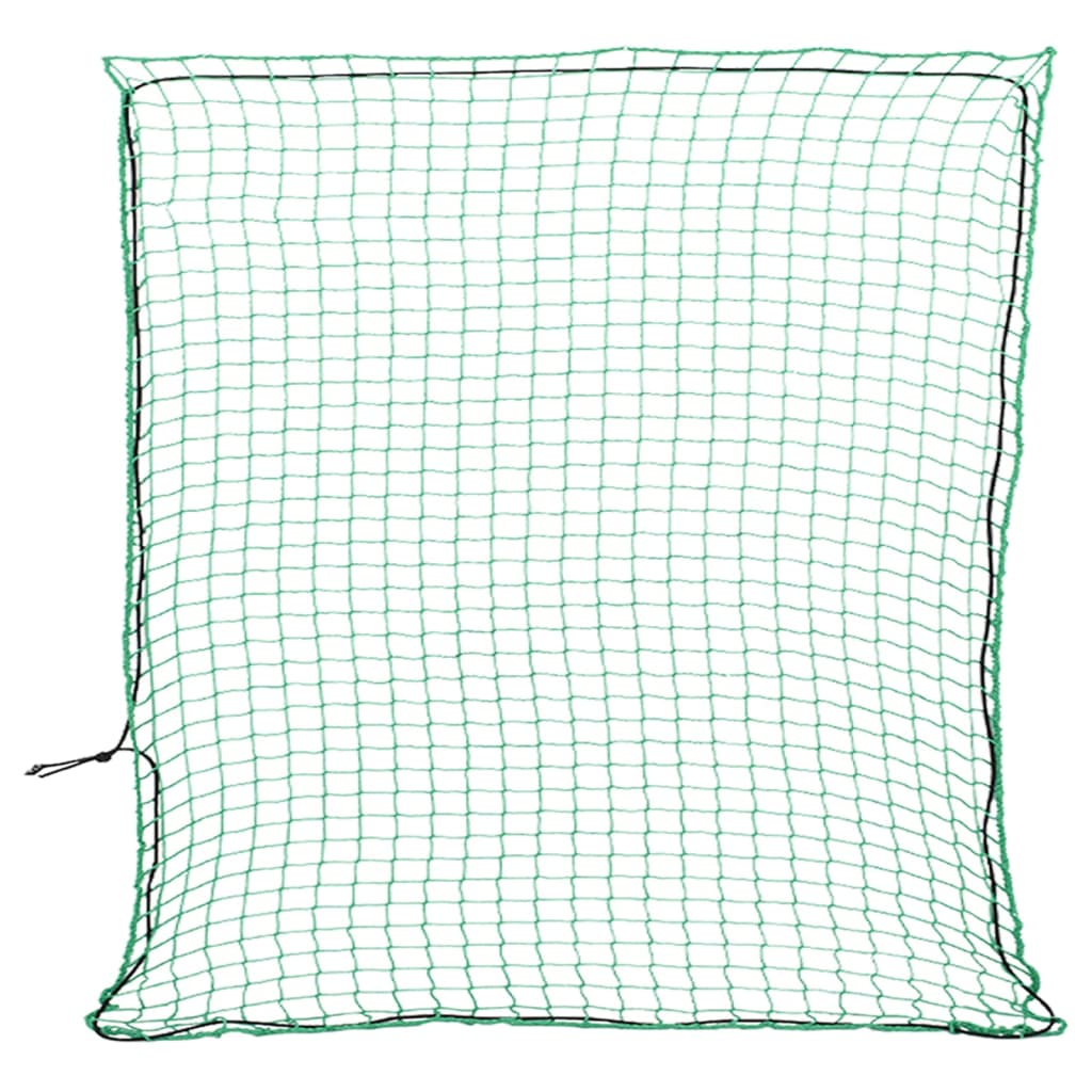 Vidaxl aanhangwagennet elastisch touw 3x3 m polypropeen groen