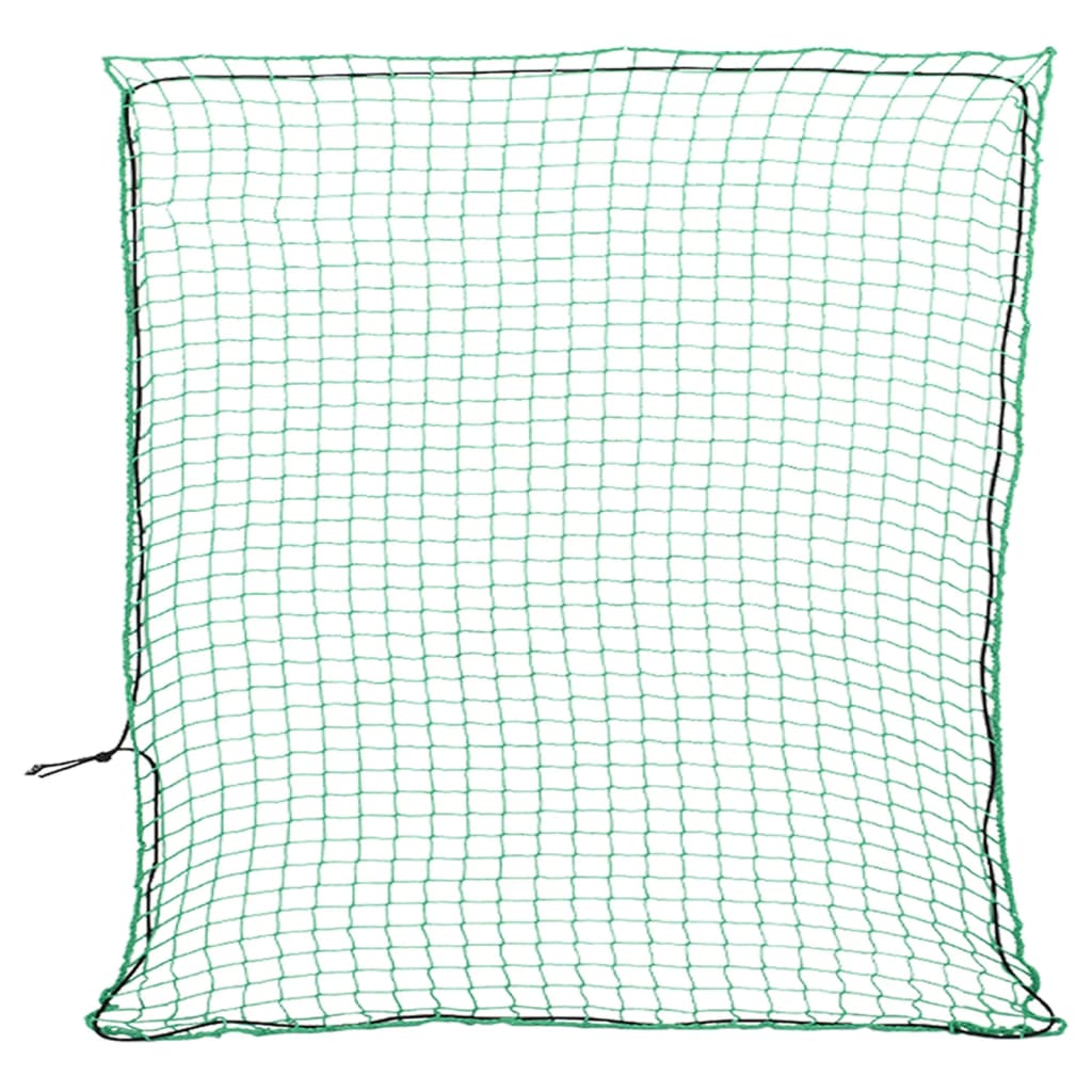 Vidaxl aanhangwagennet elastisch touw 4x4 m polypropeen groen