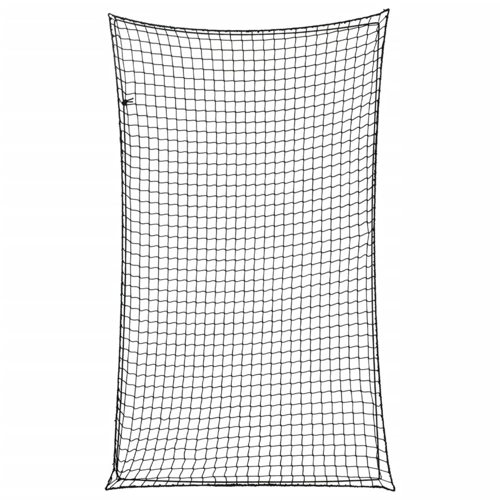 Vidaxl aanhangwagennet elastisch touw 5x3 m polypropeen zwart