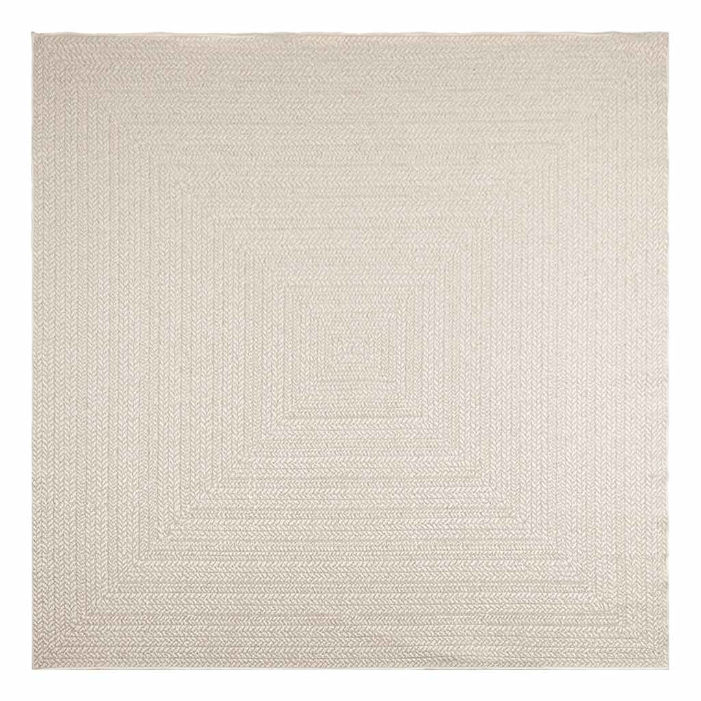Vidaxl vloerkleed zizur room binnen en buiten 240x240 cm jute look
