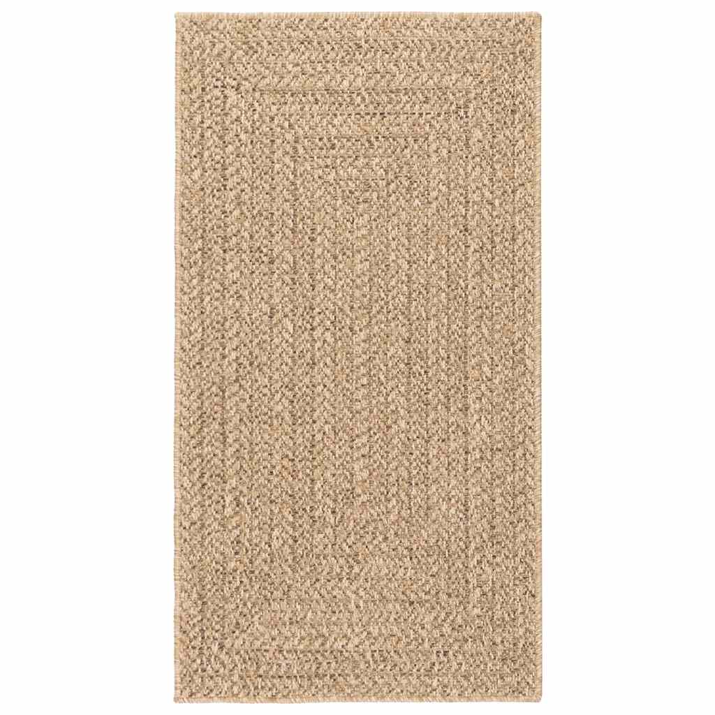 Vidaxl vloerkleed zizur beige binnen en buiten 80x150 cm jute look