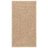 Vidaxl vloerkleed zizur beige binnen en buiten 80x150 cm jute look