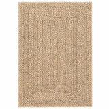 Vidaxl vloerkleed zizur beige binnen en buiten 120x170 cm jute look