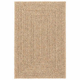 Vidaxl vloerkleed zizur beige binnen en buiten 140x200 cm jute look