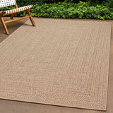 Vidaxl vloerkleed zizur beige binnen en buiten 200x290 cm jute look
