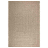 Vidaxl vloerkleed zizur beige binnen en buiten 240x340 cm jute look
