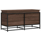 Vidaxl opbergbox met deksel 100x40x51,5 cm bewerkt hout bruin eiken