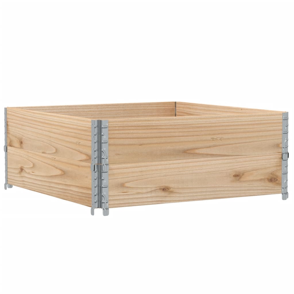Vidaxl plantenbak 100x100 cm massief grenenhout