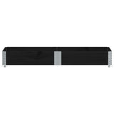Vidaxl plantenbak 150x50 cm massief grenenhout zwart