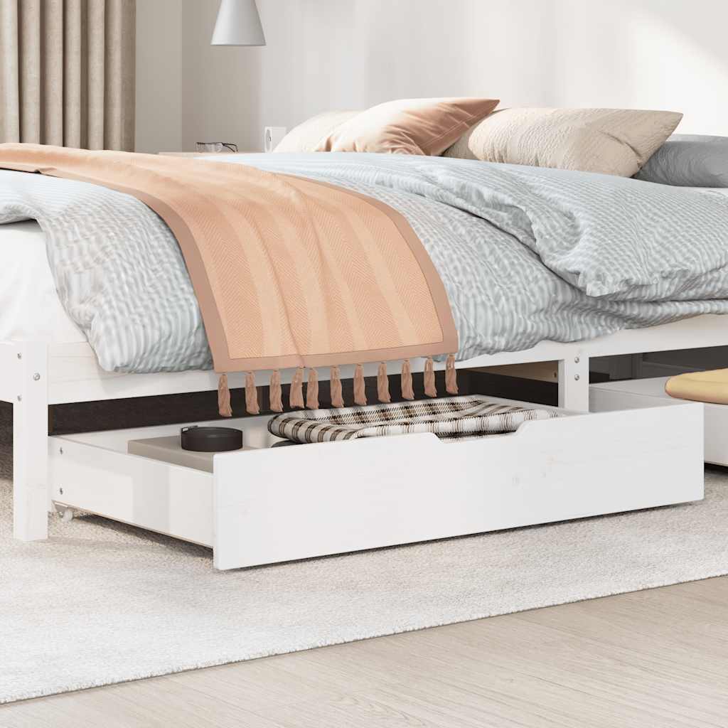 Vidaxl bedlades 2 st 95x55x17 cm massief grenenhout