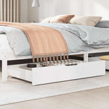 Vidaxl bedlades 2 st 95x55x17 cm massief grenenhout