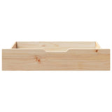 Vidaxl bedlades 2 st met wieltjes 85x55x17 cm massief grenenhout