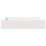 Vidaxl bedlades 2 st 80x55x17 cm massief grenenhout wit