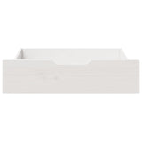 Vidaxl bedlades 2 st 75x55x17 cm massief grenenhout wit