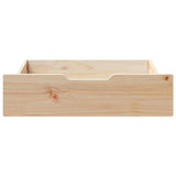 Vidaxl bedlades 2 st met wieltjes 65x55x17 cm massief grenenhout