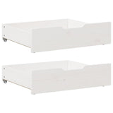 Vidaxl bedlades 2 st 65x55x17 cm massief grenenhout wit