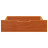 Vidaxl bedlades 2 st 65x55x17 massief grenenhout wasbruin