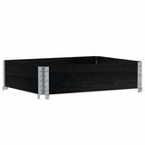 Vidaxl palletopzetrand 80x60 cm massief grenenhout zwart