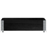 Vidaxl palletopzetrand 80x60 cm massief grenenhout zwart