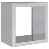 Vidaxl haardhoutrek 60x40x60 cm gegalvaniseerd staal