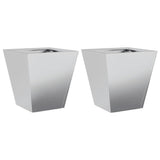 Vidaxl plantenbakken 2 st 30x30x30 cm gegalvaniseerd staal
