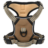 Vidaxl hondentuigje met riem en halsband verstelbaar xl bruin