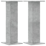 Vidaxl speakerstandaards 2 st 30x30x80 cm bewerkt hout betongrijs