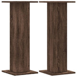 Vidaxl speakerstandaards 2 st 30x30x80 cm bewerkt hout bruin eiken