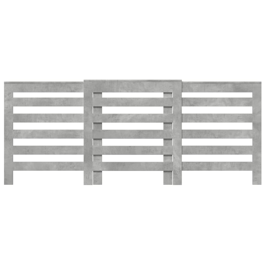 Vidaxl radiatorombouw 205x21,5x83,5 cm bewerkt hout betongrijs