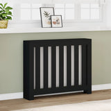 Vidaxl radiatorombouw 104x20x82 cm bewerkt hout zwart
