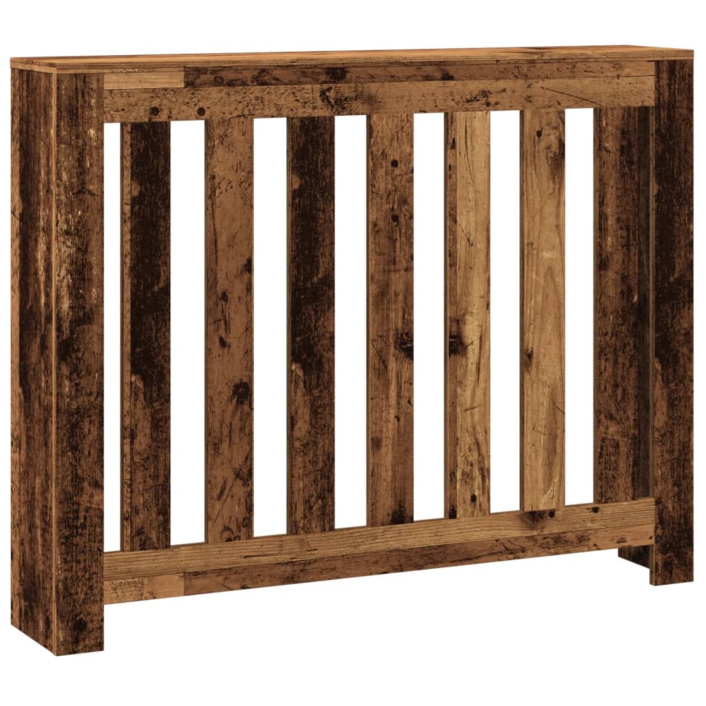 Vidaxl radiatorombouw 104x20x82 cm bewerkt hout oud hout