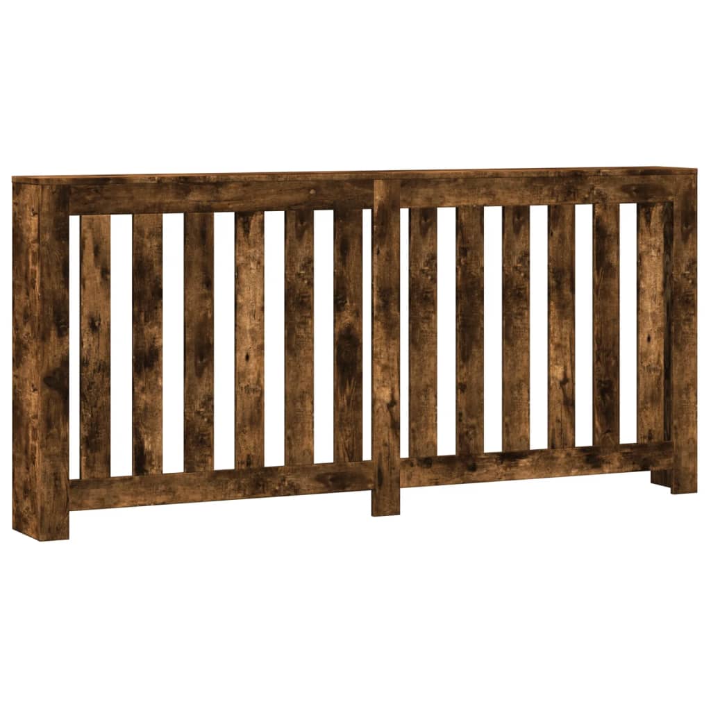 Vidaxl radiatorombouw 175x20x82 cm bewerkt hout gerookt eikenkleurig