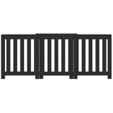 Vidaxl radiatorombouw 205x21,5x83,5 cm bewerkt hout zwart