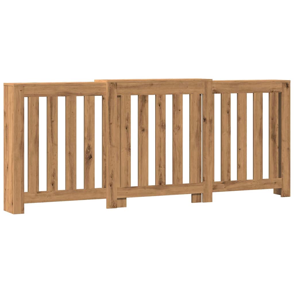 Vidaxl radiatorombouw 205x21,5x83,5 cm bewerkt hout artisanaal eiken