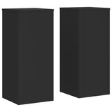 Vidaxl plantenstandaards 2 st 30x30x70 cm bewerkt hout zwart