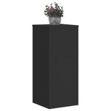 Vidaxl plantenstandaards 2 st 30x30x70 cm bewerkt hout zwart