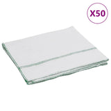 Vidaxl reinigingsdoeken 50 st gestreept 50x60 cm wit en groen