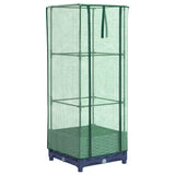 Vidaxl plantenbak verhoogd met kashoes 40x40x123 cm rattanlook