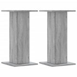 Vidaxl plantenstandaards 2 st 30x30x60 cm bewerkt hout grijs sonoma