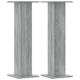 Vidaxl plantenstandaards 2 st 30x30x95 cm bewerkt hout grijs sonoma