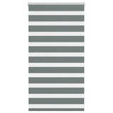 Vidaxl zebra rolgordijn 75x100 cm stofbreedte 70,9 cm donkergrijs