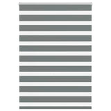 Vidaxl zebra rolgordijn 95x100 cm stofbreedte 90,9 cm donkergrijs