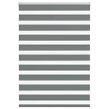 Vidaxl zebra rolgordijn 100x100 cm stofbreedte 95,9 cm donkergrijs